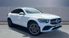 White Used 2021 Mercedes GLC220 AMG line Coupe | £29,740 (Fair price)