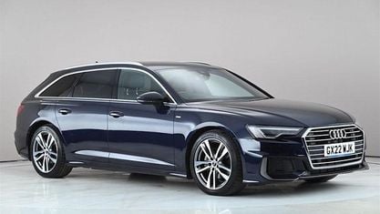 Begagnad Audi A6 S-Line 204 HK (150 kW) 2021 Blå Kombi