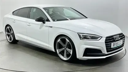 Used Audi A5 Sportback Black Edition 190 HP (139 kW) 2019 White Hatchback