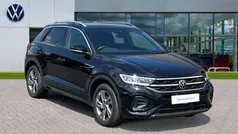 Deep black pearlescent Used 2024 VW T-Roc R-line SUV | £27,199 (Fair price)