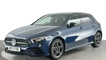Used Mercedes A250 Executive 218 HP (160 kW) 2021 Blue Hatchback