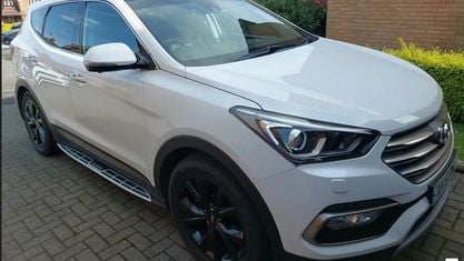 Begagnad Hyundai Santa Fe 200 HK (147 kW) 2017 Vit SUV