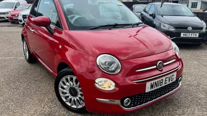 Used Fiat 500 Lounge 69 HP (50 kW) 2018 Red Hatchback
