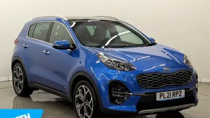 Usado Kia Sportage GT-Line S 136 HP (100 kW) 2021 Azul SUV