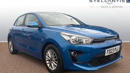 Used Kia Rio 101 HP (74 kW) 2022 Blue Hatchback