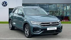 Petrol blue metallic Used 2024 VW T-Roc R-line SUV | £28,695 (Fair price)
