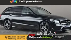Black Used 2018 Mercedes C250 AMG Line Premium Plus Estate | £19,197 (Fair price)