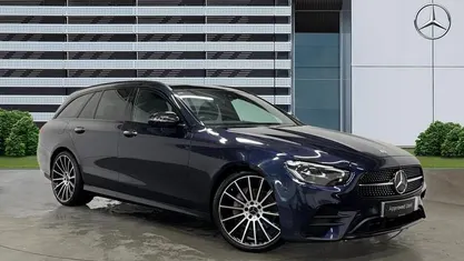 Blue Used 2022 Mercedes E200 AMG line Estate | £34,880 (Fair price)