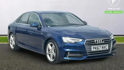 Used Audi A4 S-Line 150 HP (110 kW) 2017 Blue Sedan