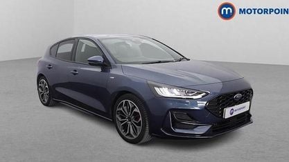 Second-hand Ford Focus ST-Line X 125 CP (91 kW) 2023 Albastru Hatchback