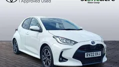 White Used 2022 Toyota Yaris Hybrid Design Hatchback | £16,250 (Fair price)