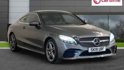 Used Mercedes C180 AMG line 156 HP (114 kW) 2019 Grey Coupe