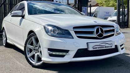 Begagnad Mercedes C220 Sport Edition 170 HK (125 kW) 2014 Vit Sportkupé