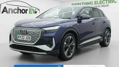 Used Audi Q4 e-tron S-Line 150 kW (204 HP) 2022 Blue SUV