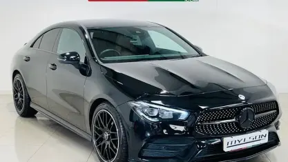Used Mercedes CLA220 AMG line 190 HP (139 kW) 2022 Black Coupe