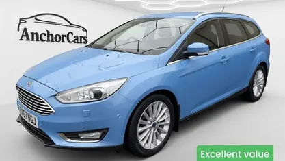 Blue Used 2017 Ford Focus Titanium X Estate | £8,490 (Fair price)