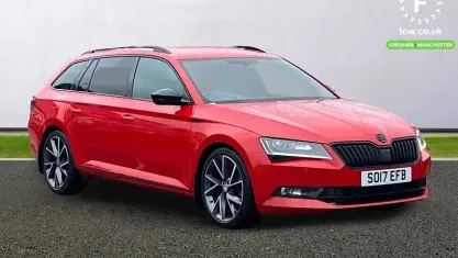 Used Skoda Superb SportLine 190 HP (139 kW) 2017 Red Estate