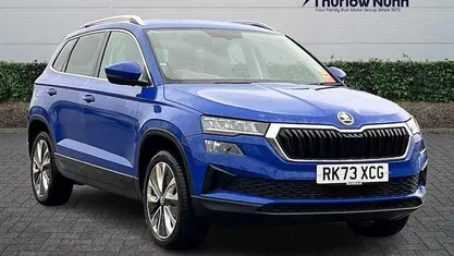 Used Skoda Karoq SE L 116 HP (85 kW) 2023 Blue SUV