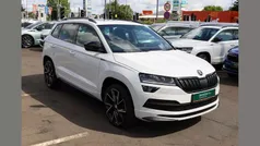 Moon white metallic Used 2021 Skoda Karoq SportLine SUV | £19,495 (Fair price)