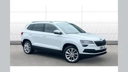 Used Skoda Karoq SE L 116 HP (85 kW) 2019 White SUV