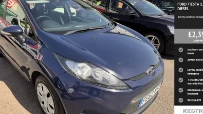 Used Ford Fiesta 70 HP (51 kW) 2012 Blue Hatchback