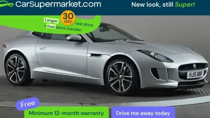 Używany Jaguar F-Type Supercharged 340 KM (250 kW) 2015 Srebrny Coupe