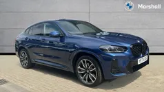 Phytonic blue metallic paint Used 2024 BMW X4 M Sport SUV | £48,099 (Fair price)