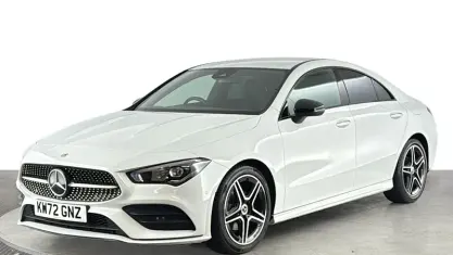 Used Mercedes CLA180 AMG Line Premium 136 HP (100 kW) 2022 White Coupe