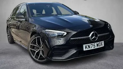 Used Mercedes C300 AMG line 258 HP (189 kW) 2025 Black Estate