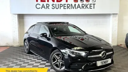 Used Mercedes CLA200 AMG Line Premium Plus 163 HP (119 kW) 2020 Black Coupe