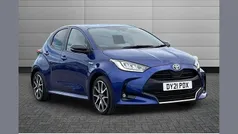 Blue Used 2021 Toyota Yaris Hybrid Hatchback | £16,550 (Fair price)