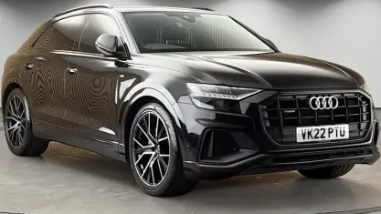 Used Audi Q8 Black Edition 340 HP (250 kW) 2022 Mythos black metallic/mythos black metallic SUV