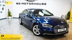 Blue Used 2017 Audi A5 S-Line Coupe | £13,595 (Fair price)