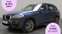 Blue Used 2020 BMW X3 M Sport SUV | £23,575 (Good price)