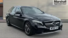 Black Used 2019 Mercedes C220 AMG Line Premium Estate | £17,890 (Fair price)
