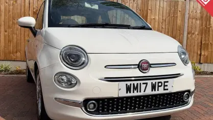 Used Fiat 500 Lounge 69 HP (50 kW) 2017 White Hatchback