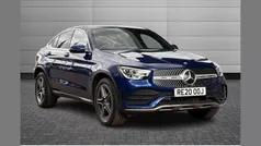 Blue Used 2020 Mercedes GLC300e AMG line Coupe | £29,990 (Fair price)