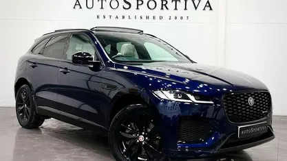 Begagnad Jaguar F-Pace R-Dynamic 404 HK (297 kW) 2022 Blå SUV