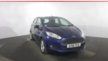 Used Ford Fiesta Zetec 101 HP (74 kW) 2016 Blue Hatchback