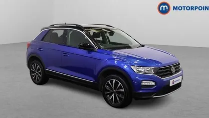 Used VW T-Roc Design 150 HP (110 kW) 2020 Blue SUV