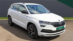 Moon white metallic Used 2021 Skoda Karoq SportLine SUV | £18,995 (Fair price)