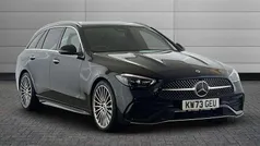 Black Used 2023 Mercedes C200 AMG Line Premium Estate | £32,850 (A bit pricey)