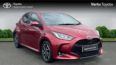 Red Used 2021 Toyota Yaris Hybrid Design Hatchback | £15,097 (Fair price)