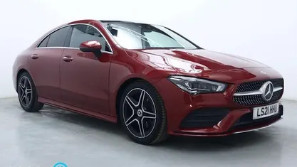 Used Mercedes CLA180 AMG Line Premium Plus 136 HP (100 kW) 2021 Red Sedan