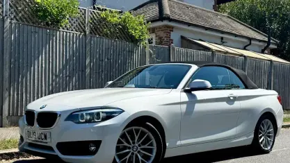 Used BMW 218 136 HP (100 kW) 2019 White Cabriolet