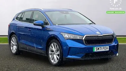 Used Skoda Enyaq iV ecoSuite 131 kW (179 HP) 2021 Blue SUV