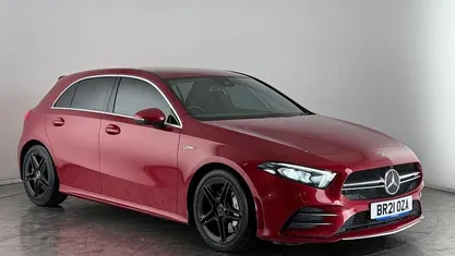 Used Mercedes A35 AMG Executive 306 HP (225 kW) 2021 Red Hatchback