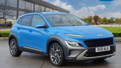 Used Hyundai Kona Premium 141 HP (103 kW) 2021 Blue SUV