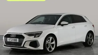 Used Audi A3 Sportback S-Line 110 HP (80 kW) 2021 White Hatchback