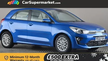 Blue Used 2022 Kia Rio Hatchback | £9,497 (Fair price)